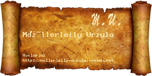 Müllerleily Urzula névjegykártya